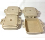 Set of 4 Vintage LittonWare Microwave Covered Cookware