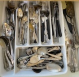 Drawer Lot of Flatware and More