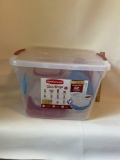 Rubbermaid Tagalong Tote with Assorted Plastic Containers
