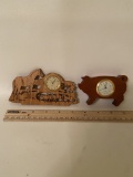 Wooden Handmade Animal Clocks