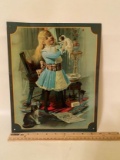 Tin Picture of Little Girl