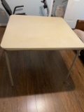 Folding Card Table with Metal Legs