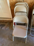 Lot of 6 Foldable Metal Chairs