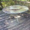 Patio Table and Umbrella Stand