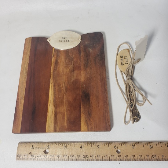 Mudpie Mini Cheese Board with Spreader