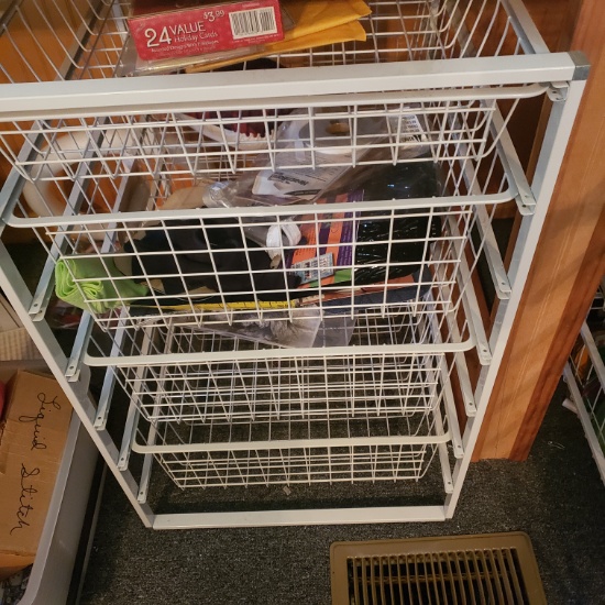 Metal Storage Drawers - Slide Out Trays