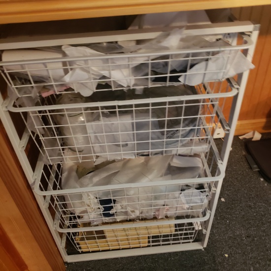 Metal Storage Drawers - Slide Out Trays