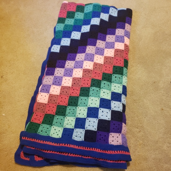 King Size Hand Crochet Afghan