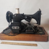 Singer Sewing Machine in Wood Case