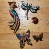 Assorted Lot of Brooches
