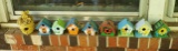 Lot of 9 Decorative Mini Bird Houses