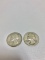 1964 & 1962 Silver Quarters