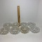 Vintage Set of Boopie Style Clear Glass Candle Holders