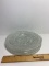 Set of 4 Clear Glass Salad Plates
