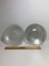Lot of 6 Clear Glass Salad Plates