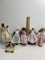 Lot of Small Porcelain Dolls on Stands Lot of Small Porcelain Dolls on Stands