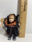 Vintage Resin Halloween Girl with Cloth Costume