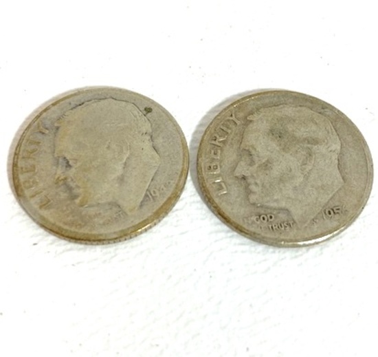 Pair of 1956 & 1943 Silver Dimes