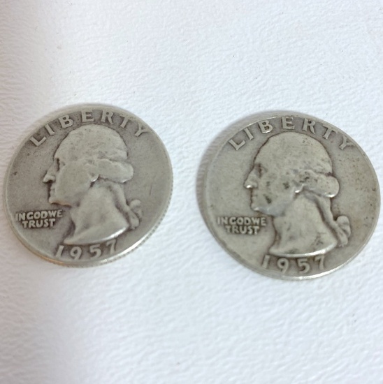 Pair of 1957 Quarters