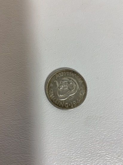 1944 Australian Shilling King George VI Coin