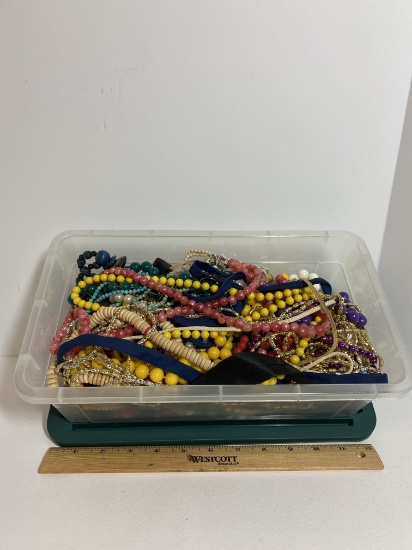 Tote Lot of Beaded Necklaces