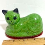 Vintage Green Cat Lint Brush