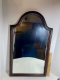 Vintage Wall Mirror in Wooden Frame