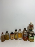 Vintage Lot of Glass Medicine Bottles and Misc