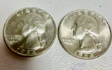 Pair of 1964 Silver Quarters