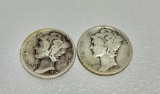 1934 & 1943 Silver Dimes