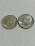 Pair of 1964 Silver Dimes