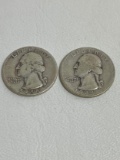 1948 & 1944 Silver Quarters
