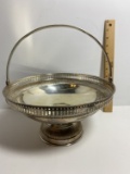 Vintage Silver Plated Bowl with Handle