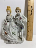 Vintage Seiei & Comp Hand Painted Lady and the Lord Victorian Porcelain Figurine