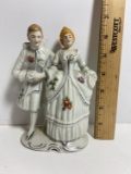 Vintage Seiei Victorian Colonial Couple Porcelain Figurine