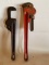 Pair of Pipe Wrenches