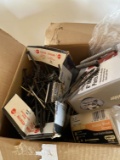 Box Lot of Assorted Nuts, Bolts Nails, Screws, and More