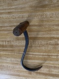 Antique Hay Hook Wood Handle