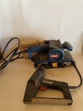 Electric Ryobi Sander and Sears Craftsman Electric Power Stapler Model #193.684710