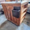 Wooden Island with Underneath Storage & Shelving