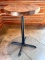 Tall Round Bar Height Table with Wooden Top & Metal Base