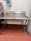 2-Leg Stainless Steel Commercial Dishwasher Table