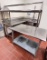 Stainless Steel Corner Sink & 2-Tier Table