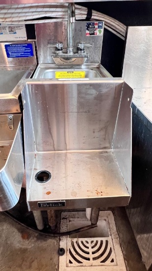 Perlick Free Standing Stainless Steel Underbar Hand Sink Unit