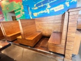 Pair of Built in Wooden Booths - For Removal or For Wood - Buyer Removes - Must Bring Tools