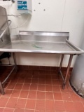 2-Leg Stainless Steel Commercial Dishwasher Table