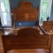 Beautiful Carlisle Collection Queen Size Bed Frame with Curved Footboard Headboard