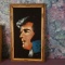 Framed Hand Painted Elvis on Velvet