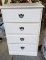 Small Chalk Painted 4 Drawer Dresser