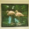 Flamingo Oil on Canvas, Signed Rheba Goggans